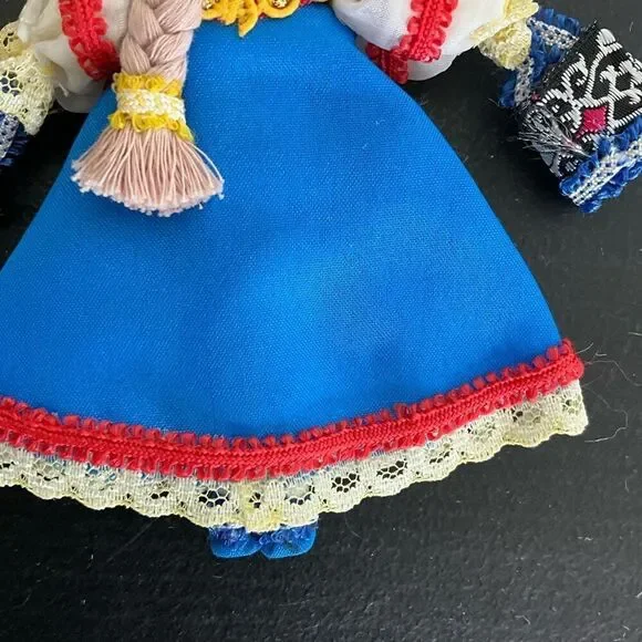 Vintage Russian Nesting Doll Matryoshka Wooden Hand Painted 5" Tall Christmas - Picture 8 of 9